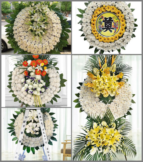 广东广州市番禺区市桥街道西郊村花圈速递